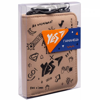 Кошелек Yes by Andre Tan Light бежевый (530710) - Pampik - 5