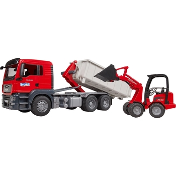 Игровой набор Bruder Грузовик MAN TGS и мини-погрузчик Schaffer 1:16 (03767) - Pampik