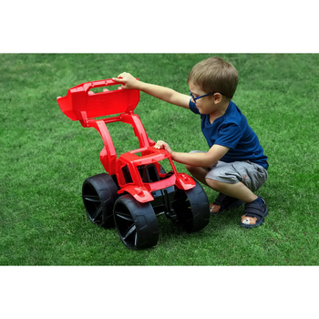 Игрушечная машинка Tigres Бульдозер Maximus, 68 см, красный (64500) - Pampik - 4