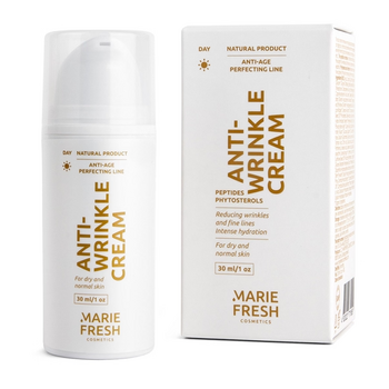 Набір денний + нічний крем для обличчя Marie Fresh Cosmetics Anti-age Perfecting Line Anti-wrinkle для сухої та нормальної шкіри (2 шт. х 30 мл) - Pampik - 2