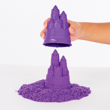 Набір піску для дитячої творчості Kinetic Sand V2 Замок з піску, 454 г, фіолетовий (71402) - Pampik - 4
