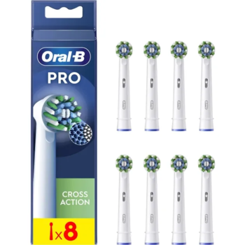 Насадки для электрической зубной щетки Oral-B Pro Cross Action, 8 шт., белый - Pampik