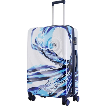 Чемодан Semi Line 28" L White/Blue Print (T5653-3) - Pampik