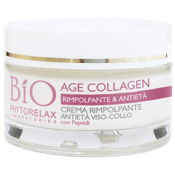 Крем Phytorelax Laboratories Bio Age Collagen Anti-Age Plumping Cream для обличчя та шиї антивіковий 50 мл - Pampik