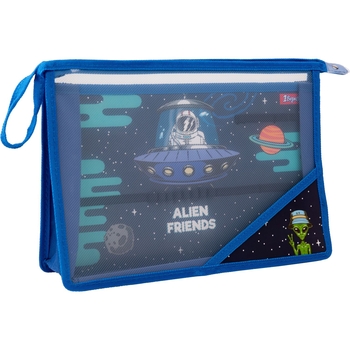 Папка-органайзер YES Space А4 на блискавці (492198) - Pampik