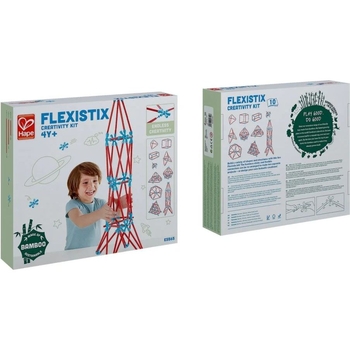 Конструктор Hape Flexistix Креативні фігури бамбуковий 133 деталі (E5565) - Pampik - 13