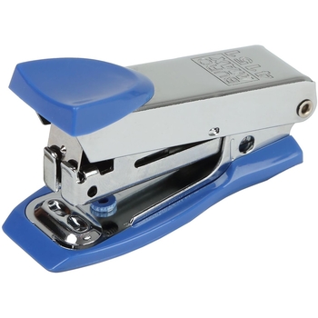 Степлер Buromax Мини металлический №10, 12 листов синий (BM.4151-02) - Pampik