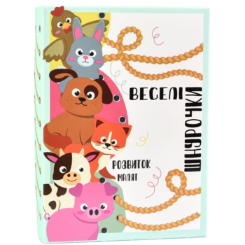 Настільна гра Strateg Веселі шнурочки тварини (30522) - Pampik