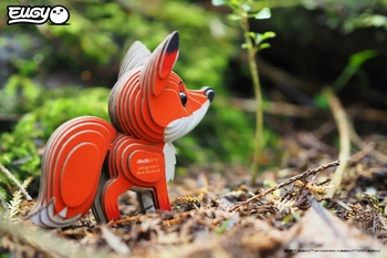 Збірна 3Д модель Eugy Зоопарк Червона лисиця (XEG-072) - Pampik - 8