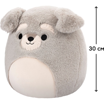 Мягкая игрушка Squishmallows Шнауцер Шон 30 см (SQCR06682) - Pampik - 6