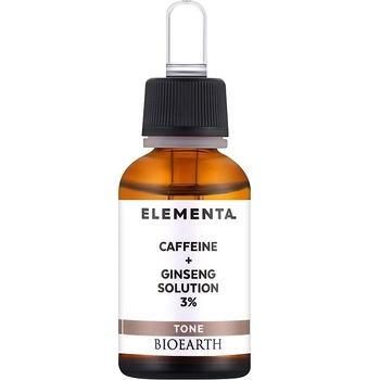 Сыворотка для лица Bioearth Elementa Tone Caffeine + Ginseng Solution 3% 30 мл - Pampik