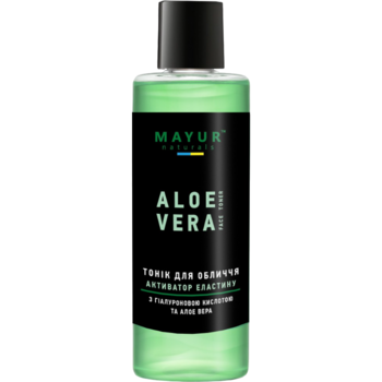 Тонік активатор еластину Mayur з алое вера і гіалуроновою кислотою зволожуючий 200 мл - Pampik