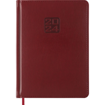 Ежедневник датированный Buromax Bravo 2024 A5 красный (BM.2112-13) - Pampik