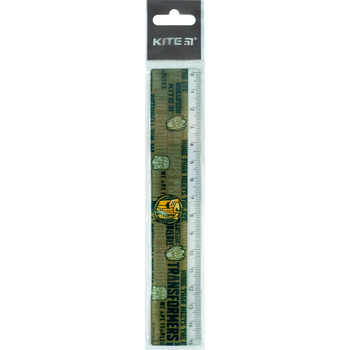 Лінійка пластикова Kite Transformers 15 см (TF24-090) - Pampik - 2