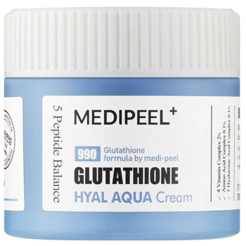 Крем-гель для обличчя Medi-Peel Glutathione Hyal Aqua Cream зволожувальний вітамінний 50 мл - Pampik