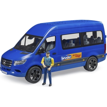 Іграшкова машинка Bruder Туристичний автомобіль MB Sprinter з фігуркою 1:16 (02681) - Pampik - 2