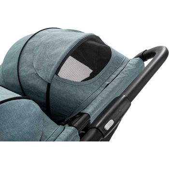 Коляска для дитини прогулянкова FreeON Active Twin чорна/зелена (49720) - Pampik - 14