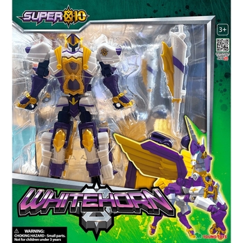 Іграшка-трансформер Super10 Вайтхорн 19 см (314062) - Pampik