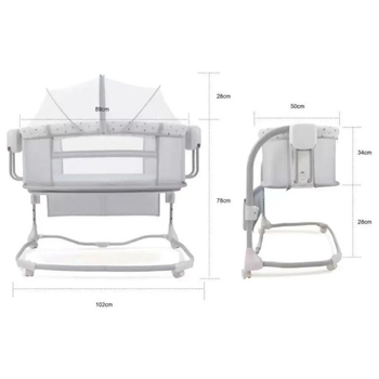 Приставная кроватка Mastela 8602 серая - Pampik - 3