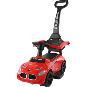 Машинка-каталка зі штовхачем Bambi M 5785-3 червона (35412) - Pampik