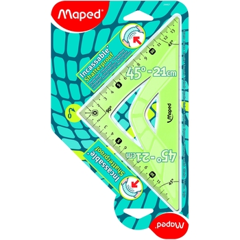 Угольник Maped Unbreakable 45° 21 см в ассортименте (MP.244421) - Pampik - 3