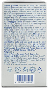 Ензимна пудра Marie Fresh Cosmetics Enzyme powder для всіх типів шкіри 30 г - Pampik - 5