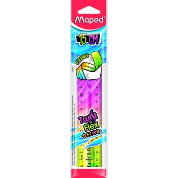Лінійка Maped Twistnflex 15 см в асортименті (MP.279115) - Pampik - 4