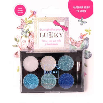 Дитячі крем-тіні для повік Lukky з блискітками (T16126) - Pampik
