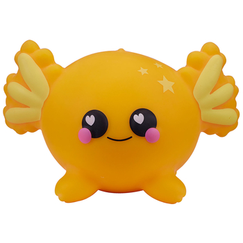 Игрушка-антистресс Smooshzees Luvzees Аксолотль Сонни коллекционная желтая (8227) - Pampik