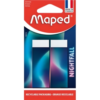 Набор ластиков Maped Nightfall 2 шт. (MP.011300) - Pampik