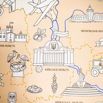 Розкладна карта-розмальовка Мандрівець Моя Україна (9789669441515) - Pampik - 4