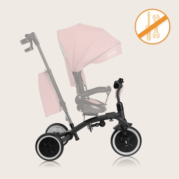 Велосипед Lionelo Tris Plus Pink Rose, розовый - Pampik - 14