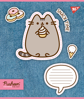 Набор тетрадей Yes Pusheen. Snack time А5, в линейку, 12 листов, 25 шт. (767229) - Pampik - 5