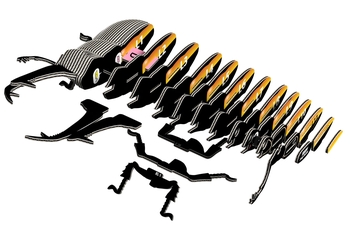 Збірна 3Д модель Eugy Зоопарк Жук-олень (XEG-114) - Pampik - 6