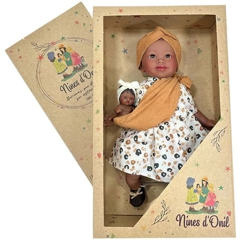 Лялька Nines d'Onil Maria з малюком у коричневій чалмі 45 см (4440) - Pampik - 3