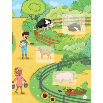 Наліпки для допитливих. Тваринки у селі - Ольга Шевченко (1475277) - Pampik - 6