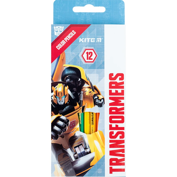 Олівці кольорові Kite Transformers 12 шт. (TF24-051) - Pampik