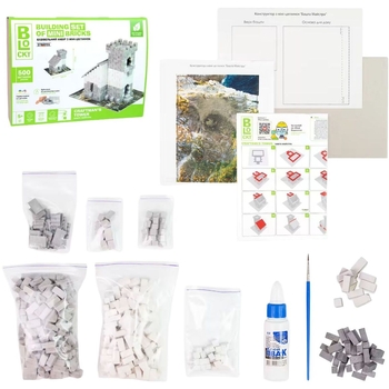Будівельний набір для творчості Strateg Blocky Башта Майстра (31008) - Pampik - 2