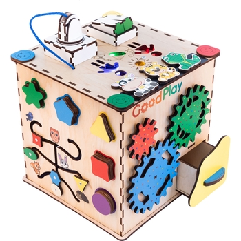 Бізікубик GoodPlay Інтелект з LED підсвічуванням 25х25х25 см (K105E) - Pampik - 5