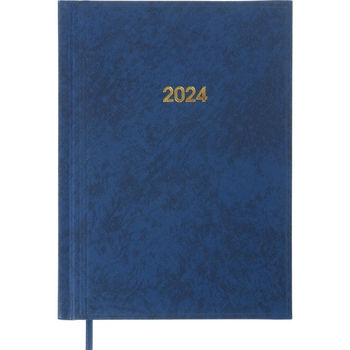 Ежедневник датированный Buromax Base 2024 А5 синий (BM.2108-02) - Pampik