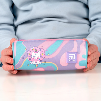 Пенал мягкий Kite Rainbow Catcorn 7x19х6.5 см голубой (K24-667-5) - Pampik - 4