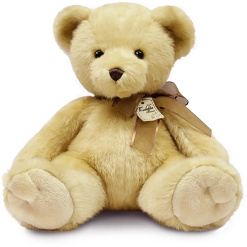 Іграшка м'яконабивна Aurora Ведмідь бежевий з бантом 43 см (130025A) - Pampik - 2