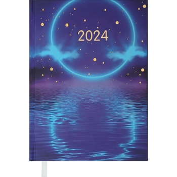 Ежедневник датированный Buromax Only 2024 A5 фиолетовый (BM.2183-07) - Pampik