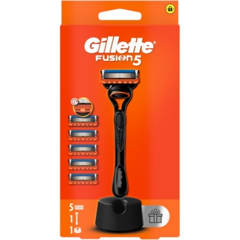 Станок для гоління чоловічий Gillette Fusion5 з 5 змінними картриджами + підставка - Pampik - 2