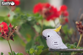 Збірна 3Д модель Eugy Зоопарк Папуга Какаду (XEG-028) - Pampik - 7