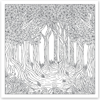 Розмальовка антистрес Santi Дивовижний ліс 20 сторінок (742912) - Pampik - 3