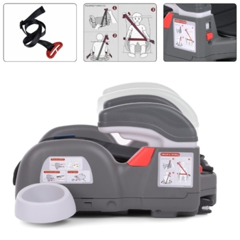 Автокресло-бустер El Camino ME 1144 Roro Isofix black черное (ME 1144 RORO ISO r.black) - Pampik - 5