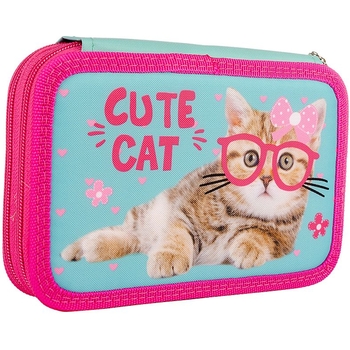 Пенал твердый Smart HP-01 Cute Cat 14х21х4 см розовый (532791) - Pampik