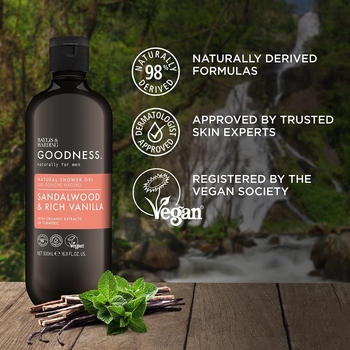 Гель для душу Baylis & Harding Goodness Sandalwood and Rich Vanilla, 500 мл - Pampik - 2