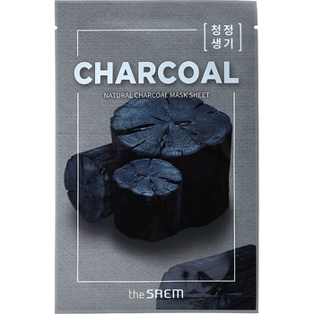 Тканинна маска для обличчя The Saem Natural Charcoal Mask Sheet 21 мл - Pampik